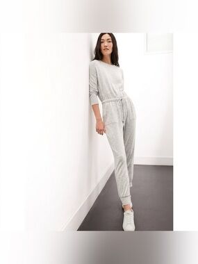Banana Republic Baby Terry Cozy Jumpsuit Light Gray Size S